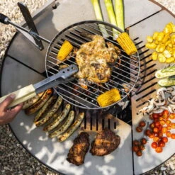 Edelstahl-Feuerstelle 'TRIA', Rost, 100 X 55 X 100 Cm -Madison Verkäufe 3920100752 Feuerstelle TRIA rost ca100x55x100cm 3 125230