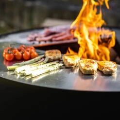 Edelstahl-Feuerstelle 'TRIA', Schwarz, 100 X 55 X 100 Cm -Madison Verkäufe 3920100753 Feuerstelle TRIA schwarz 4 110908