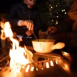 Edelstahl-Feuerstelle 'TRIA', Schwarz, 100 X 55 X 100 Cm -Madison Verkäufe 3920100753 Feuerstelle TRIA schwarz ca100x55x100cm 1 125237