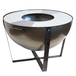 Feuerschale 'Dakota', Rostfarben, Ca. 60 X Ø 80 Cm -Madison Verkäufe 3920100762 Feuerstelle Dakota ca 80cm rund 1 118577