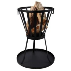 Bodenplatte Für Feuerkorb, Schwarz, Weichstahl, Ca. 50,3 X 50,3 X 3 Cm, 1,47 Kg -Madison Verkäufe 3920150145 Bodenplatte Feuerkorb 4 113470