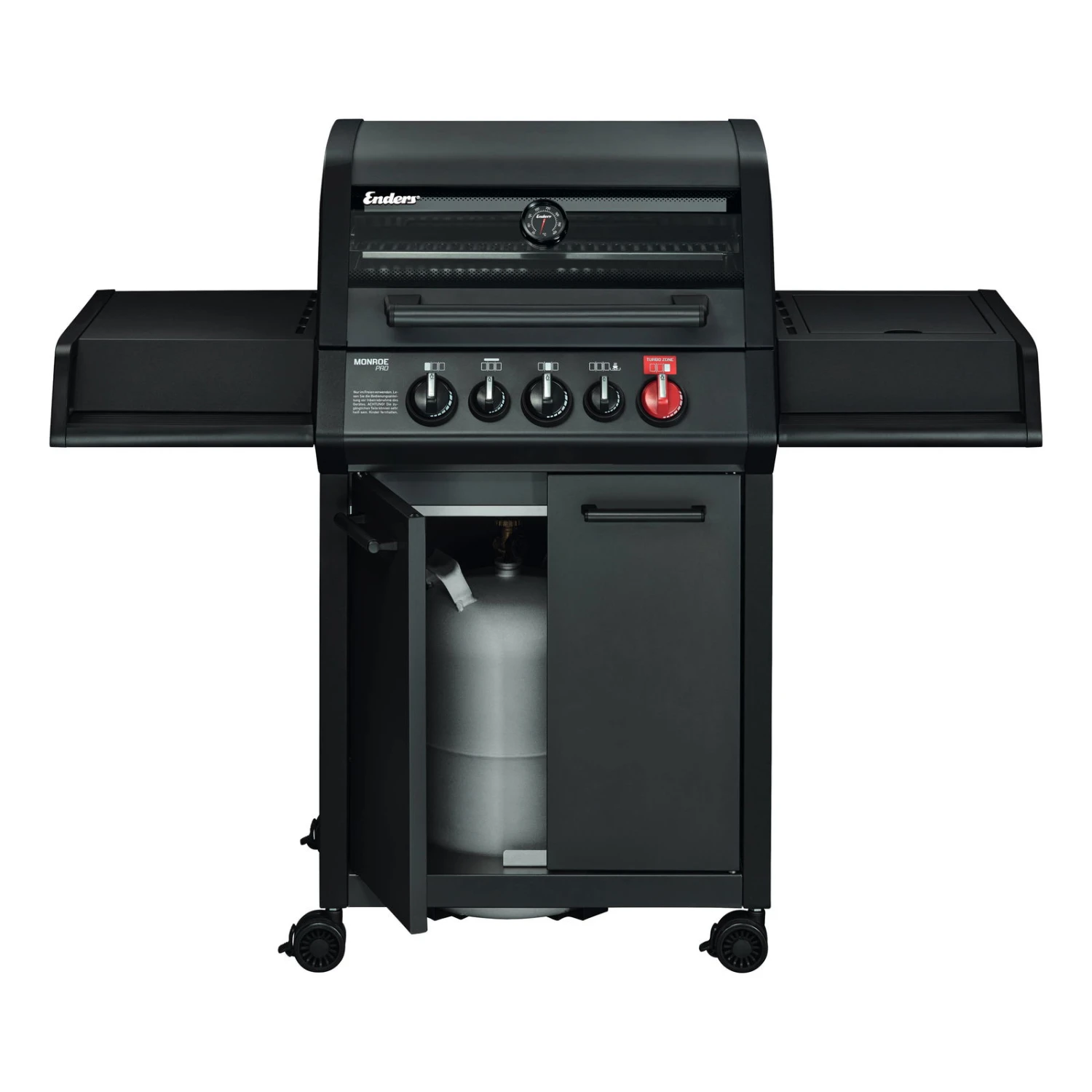 Gasgrill Monroe PRO 3 SIK Turbo, Matt Graphit 4 Gasgrill Monroe PRO 3 SIK Turbo, Matt Graphit – Bild 2