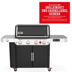 Weber Gasgrill 'Genesis EPX-470 Smart', Schwarz, Ca. 122 X 68,5 X 173,2 Cm
