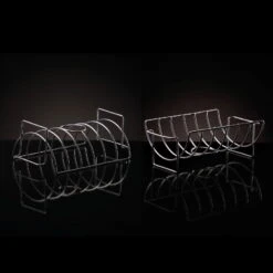Napoleon Spare Rib-/Braten-Halter, Aus Edelstahl -Madison Verkäufe 3920501624 56019 rib roast rack on black 41404
