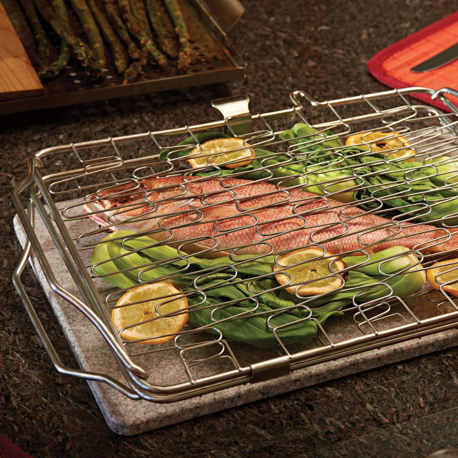 Napoleon Fisch- Und Gemüsehalter Klappbar, Ca. 40,1x26,2x8,6 Cm 5 Napoleon Fisch- Und Gemüsehalter Klappbar, Ca. 40,1x26,2x8,6 Cm – Bild 3