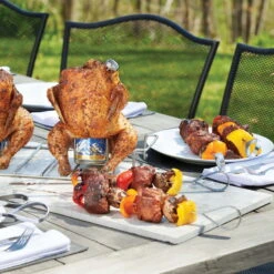 Napoleon Edelstahlspieße, 8 Stück -Madison Verkäufe 3920501630 70015 in use outdoors 41370