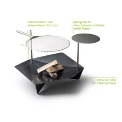 Höfats TRIPLE Grillrost Aus Edelstahl, Maße 55 Cm -Madison Verkäufe 3920501766 TRIPLE Grillrost D55cm 5 57583