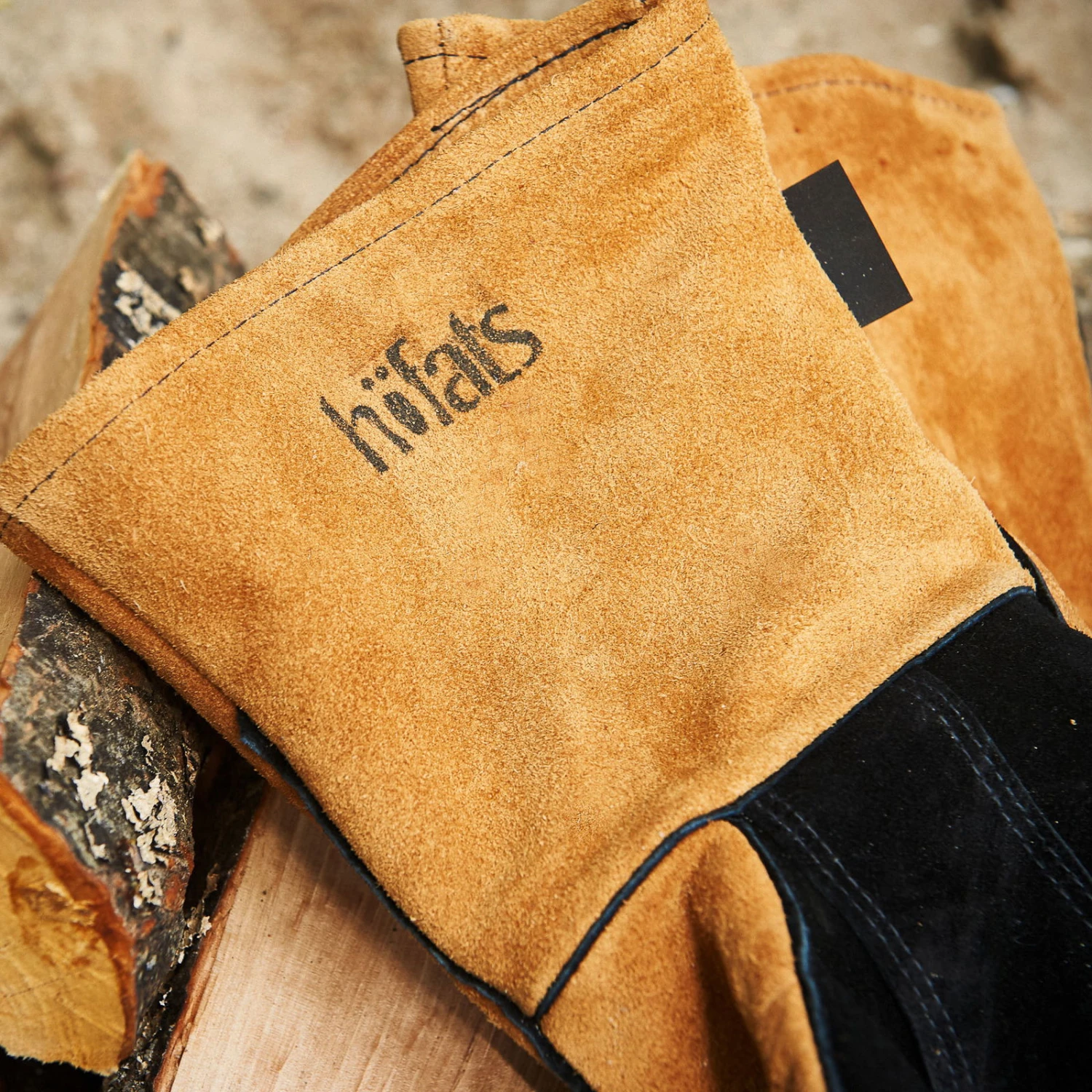 Grillhandschuhe, Höfats, Braun, Schwarz, Velourleder 8 Grillhandschuhe, Höfats, Braun, Schwarz, Velourleder – Bild 6