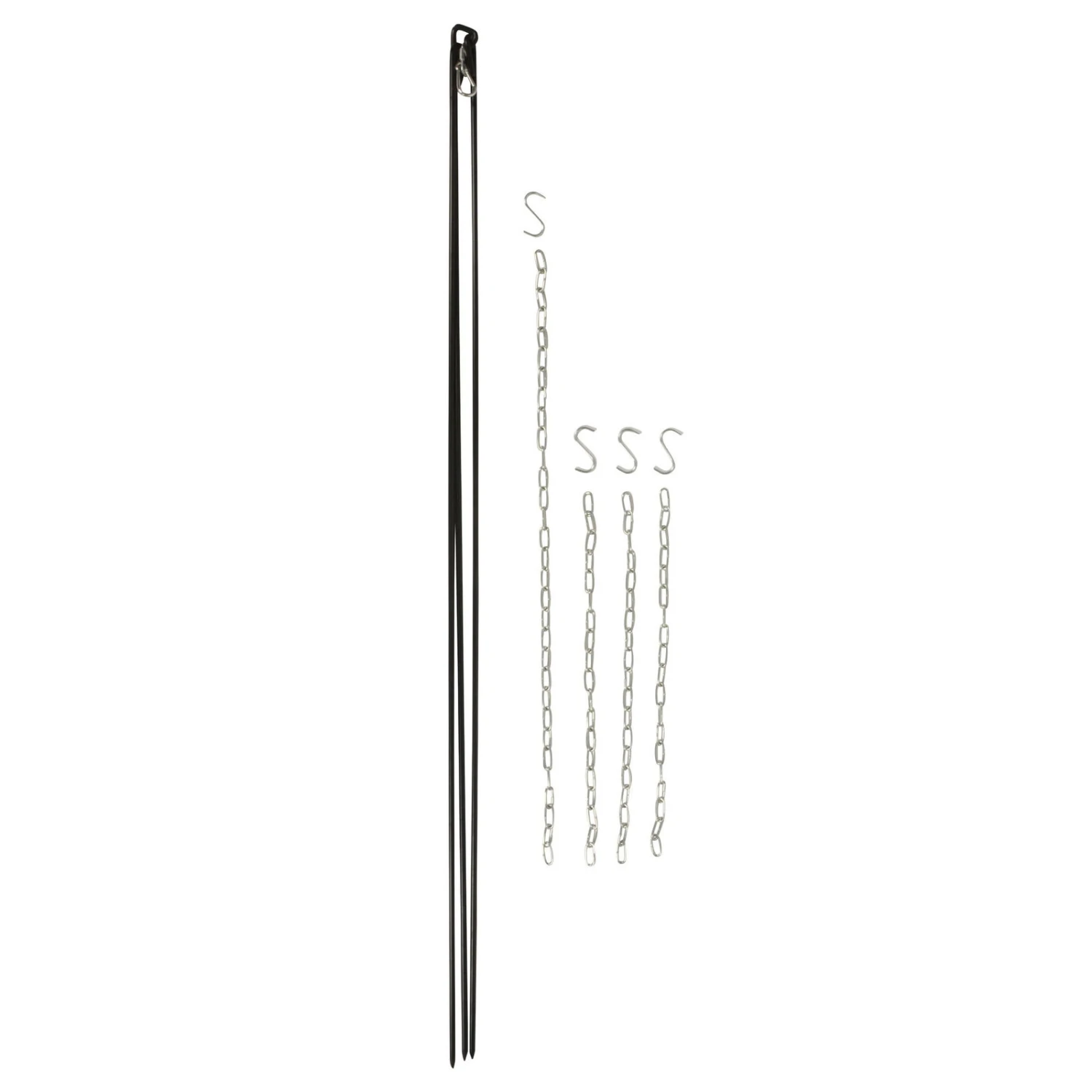 Dreibein Mit Kette, Stahl, Ca. 5 X 5 X 160 Cm 9 Dreibein Mit Kette, Stahl, Ca. 5 X 5 X 160 Cm – Bild 7