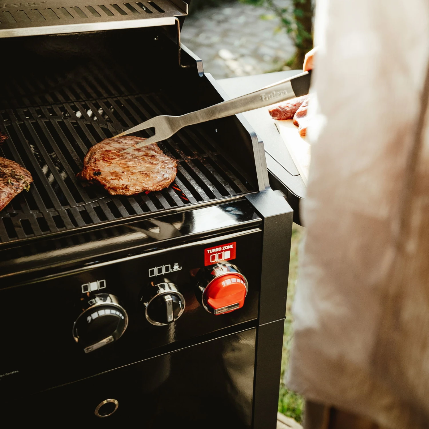 Premium Grillgabel, Schwarz, Edelstahl, 2,5 X 42 X 3,5 Cm 5 Premium Grillgabel, Schwarz, Edelstahl, 2,5 X 42 X 3,5 Cm – Bild 3