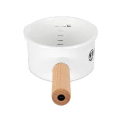 Petromax Stieltopf, Weiß, Edelstahl/Holz, Ca. 500 Ml -Madison Verkäufe 3920502262 petromax emaille stieltopf 1 121449