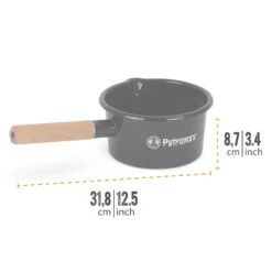 Petromax Stieltopf, Schwarz, Edelstahl/Holz, Ca. 1 Liter -Madison Verkäufe 3920502263 petromax emaille stieltopf 1 121454