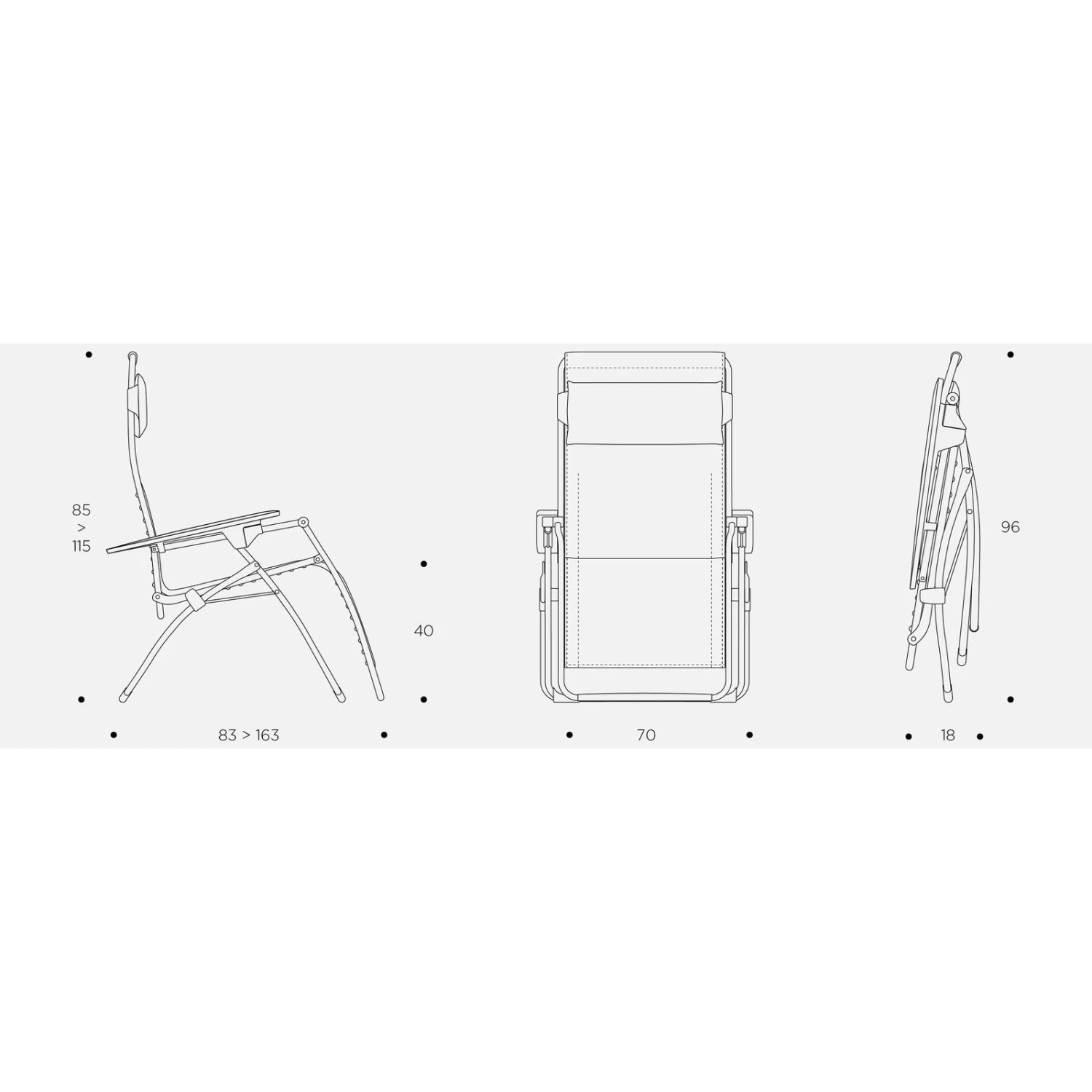 Lafuma Relaxsessel 'R Clip', Ocean 12 Lafuma Relaxsessel 'R Clip', Ocean – Bild 10