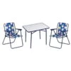 Best Kinder-Campinggruppe, 3-tlg., Blau -Madison Verkäufe 3940100131 Kinder Camping Gruppe 2x Klappsessel 1x Tisch 1 100733