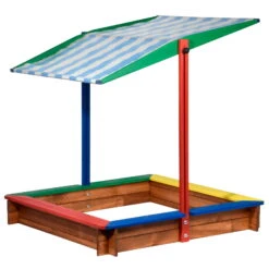 Sandkasten Inkl. Dach, Bunt, 120 X 120 X 120 Cm -Madison Verkäufe 3940100136 Sandkasten inkl Dach 5 106182