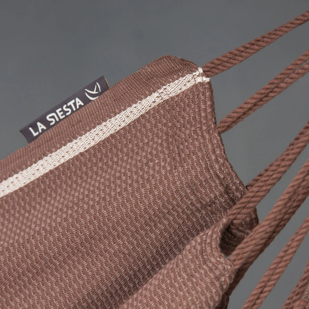 LA SIESTA Hängestuhl Lounger Habana Chocolate, Aus Bio-Baumwolle 6 LA SIESTA Hängestuhl Lounger Habana Chocolate, Aus Bio-Baumwolle – Bild 4