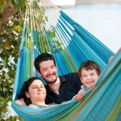 LA SIESTA Kingsize Familien-Hängematte Flora Curacao, Aus Bio-Baumwolle -Madison Verkäufe 3940200267 Kingsize Haengematte Flora curacao BioBaumwolle 47132