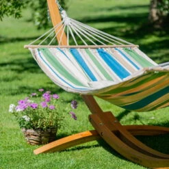 Single Stabhängematte & Gestell, Green Bay -Madison Verkäufe 3940200346 Single Stabhaengematte Gestell Green Bay Larch Stand FSC 3 106139