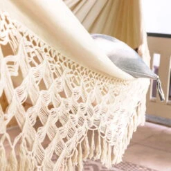 LA SIESTA Kingsize Hängematte 'Bossanova', Latte -Madison Verkäufe 3940200348 Kingsize Haengematte Bossanova Latte Bio Baumwolle 4 106148