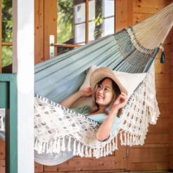 LA SIESTA Kingsize Hängematte 'Bossanova', Fjord -Madison Verkäufe 3940200349 Kingsize Haengematte Bossanova Fjord Bio Baumwolle 3 106155