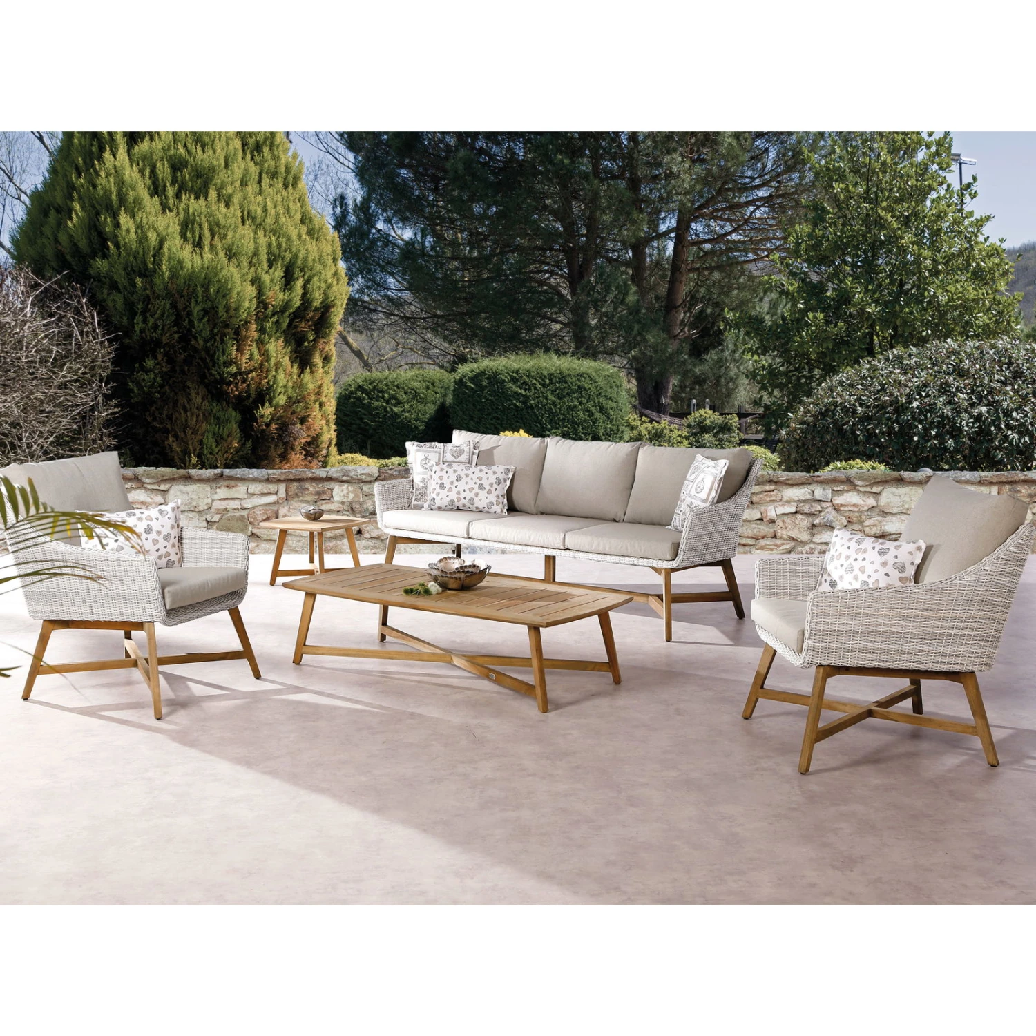 Best Lounge-Sessel "Paterna" Aus Teakholz, Mit Auflage 4 Best Lounge-Sessel "Paterna" Aus Teakholz, Mit Auflage – Bild 2