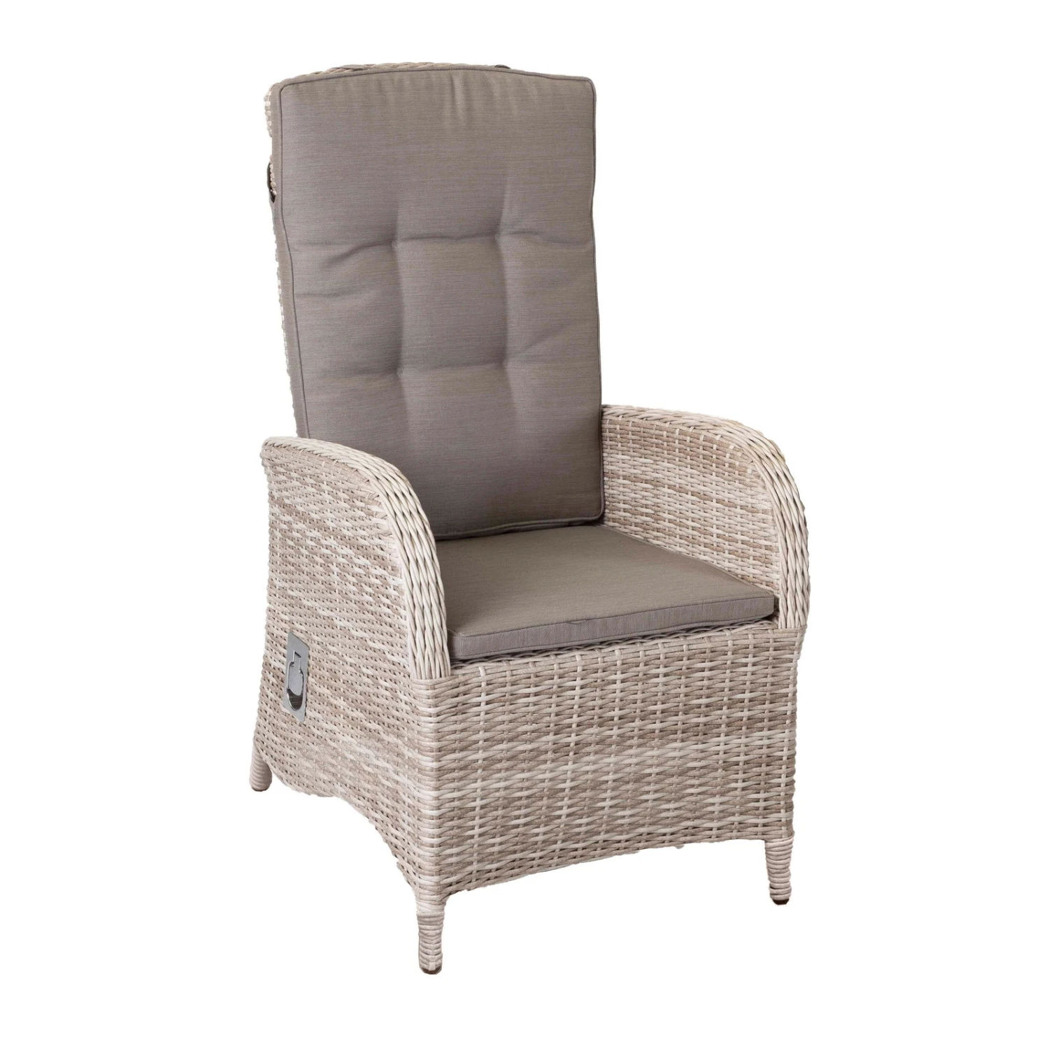 Kölle Geflechtsessel "Colorado" Verstellbar, Mixgrau, Inkl. Auflage