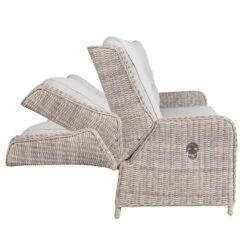 Kölle Geflecht-Sessel 'Heidelberg' Rattanbraun, Verstellbar, Inkl. Auflage -Madison Verkäufe 3950100887 Geflecht Sessel Heidelberg Koelle Rattanbr inkl Auflage stone grey 63496