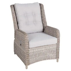 Kölle Geflecht-Sessel 'Heidelberg' Rattanbraun, Verstellbar, Inkl. Auflage -Madison Verkäufe 3950100887 Geflechtsessel Heidelberg Koelle Rattanbraun inkl Auflage stonegrey 50201