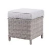 Hocker "Heidelberg", Ca. 40 X 40 X H 45 Cm, Stone Grey, Rattanbaun -Madison Verkäufe 3950100949 Hocker Heidelberg Koelle ca 40x40xH45cm Auflage royal stone 2 59094