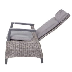 Kölle Sessel 'Bremen', Verstellbare Rückenlehne, Alu, Kunstrattan, 109 X 72 Cm -Madison Verkäufe 3950100979 Geflechtsessel Bremen Koelle braun inkl Auflage Ruecken verstellbar1 70308