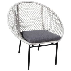 Sitzmöbelgruppe 'Nairobi' Inkl. Auflagen, 4-teilig, Grau 10 Sitzmöbelgruppe 'Nairobi' Inkl. Auflagen, 4-teilig, Grau -Madison Verkäufe 3950101014 Alu Geflechtgruppe Nairobi 4tlg grau inkl Kissen 12 86026