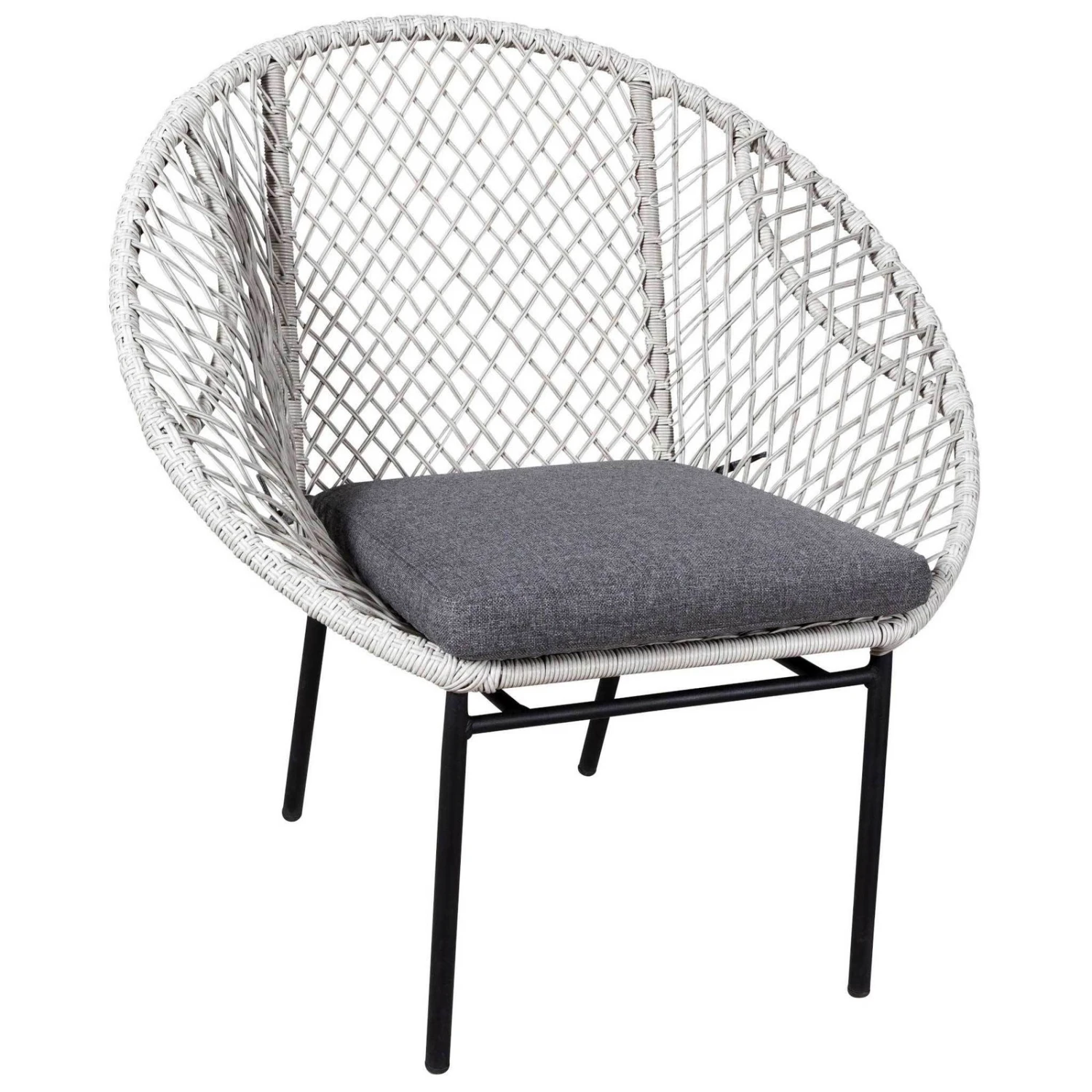 Sitzmöbelgruppe 'Nairobi' Inkl. Auflagen, 4-teilig, Grau 5 Sitzmöbelgruppe 'Nairobi' Inkl. Auflagen, 4-teilig, Grau – Bild 3