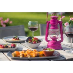 Feuerhand Sturmlaterne 'Baby Special 267', Magenta, 26,5 X 13,5 X 15 Cm -Madison Verkäufe 3990100186 feuerhand sturmlaterne 2 121558