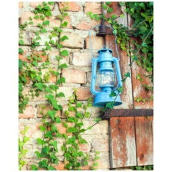 Feuerhand Sturmlaterne 'Baby Special 267', Blau, 26,5 X 13,5 X 15 Cm -Madison Verkäufe 3990100187 feuerhand sturmlaterne 7 121568