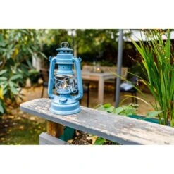 Feuerhand Sturmlaterne 'Baby Special 267', Blau, 26,5 X 13,5 X 15 Cm -Madison Verkäufe 3990100187 feuerhand sturmlaterne 9 121570