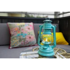 Feuerhand Sturmlaterne 'Baby Special 267', Grün, 26,5 X 13,5 X 15 Cm -Madison Verkäufe 3990100188 feuerhand sturmlaterne 4 121575