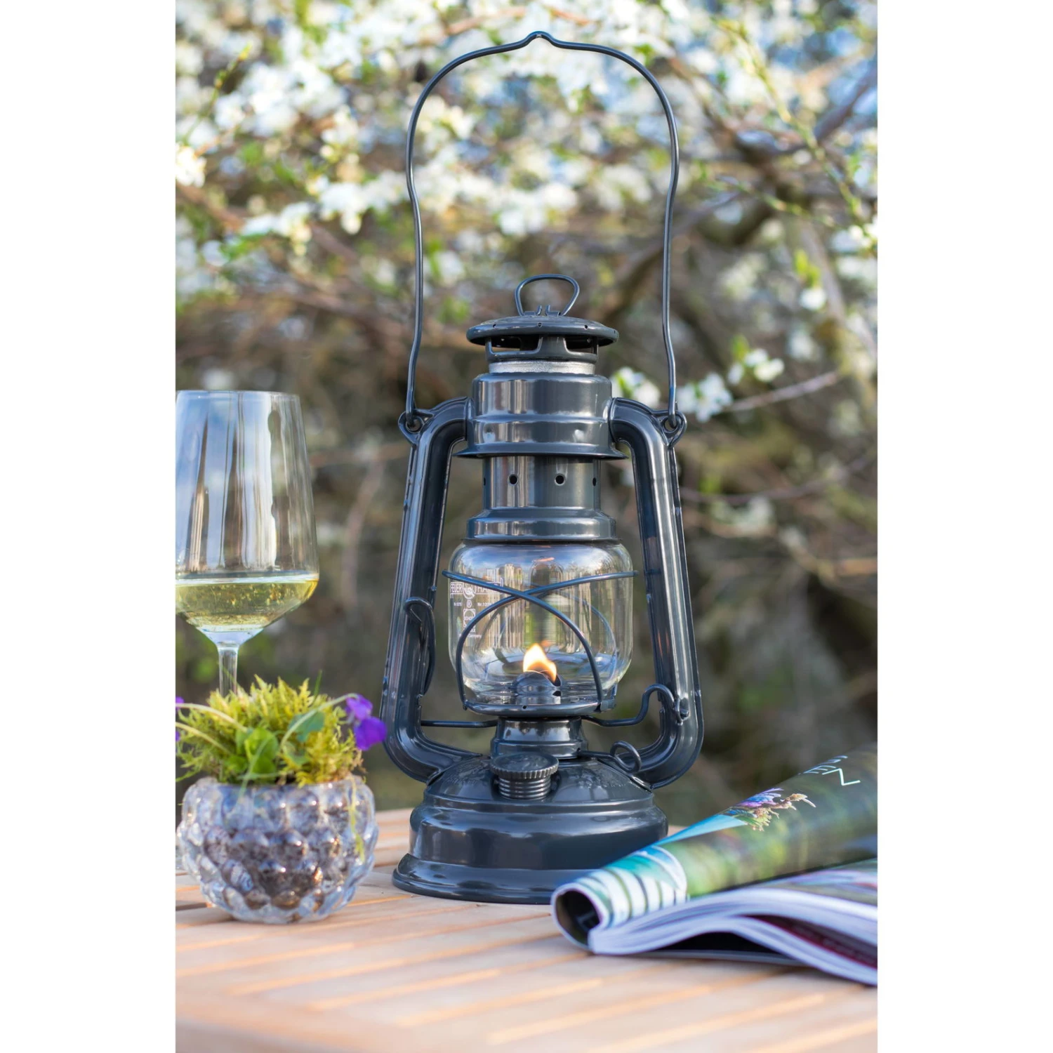 Feuerhand Sturmlaterne 'Baby Special 267', Grau, 26,5 X 13,5 X 15 Cm 6 Feuerhand Sturmlaterne 'Baby Special 267', Grau, 26,5 X 13,5 X 15 Cm – Bild 4