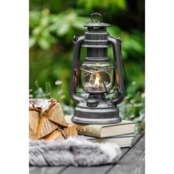 Feuerhand Sturmlaterne 'Baby Special 276', Sparkling Iron, 26,5 X 13,5 X 15 Cm -Madison Verkäufe 3990100201 feuerhand sturmlaterne 2 121852