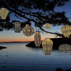 Solarlaterne 'Cylinder 18 Mandela', Petrol, Ø 18 X 33 Cm -Madison Verkäufe 72462 lumiz IMG 8262 123930 12