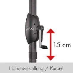 Doppler Kurbelschirm 'Basic Lift NEO', 250 X 200 Cm -Madison Verkäufe Basic Lift Neo 250x200 detail Hoehenverstellung 67419