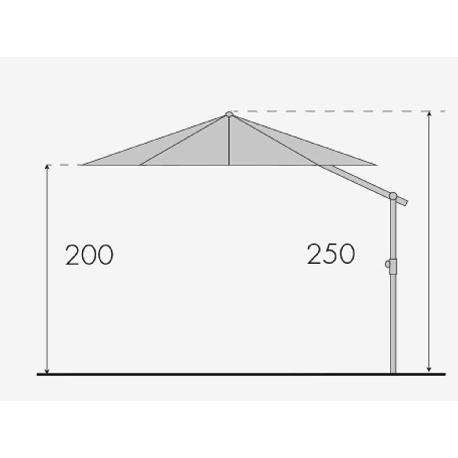 Doppler Pendelschirm 'Expert 350' Aus Aluminium, Ø 350 Cm 7 Doppler Pendelschirm 'Expert 350' Aus Aluminium, Ø 350 Cm – Bild 5