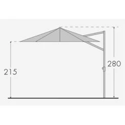 Doppler Pendelschirm 'Ravenna 400', Um 360° Drehbar, Ø 400 Cm 16 Doppler Pendelschirm 'Ravenna 400', Um 360° Drehbar, Ø 400 Cm -Madison Verkäufe Ravenna 400 Abmessung 67457 1