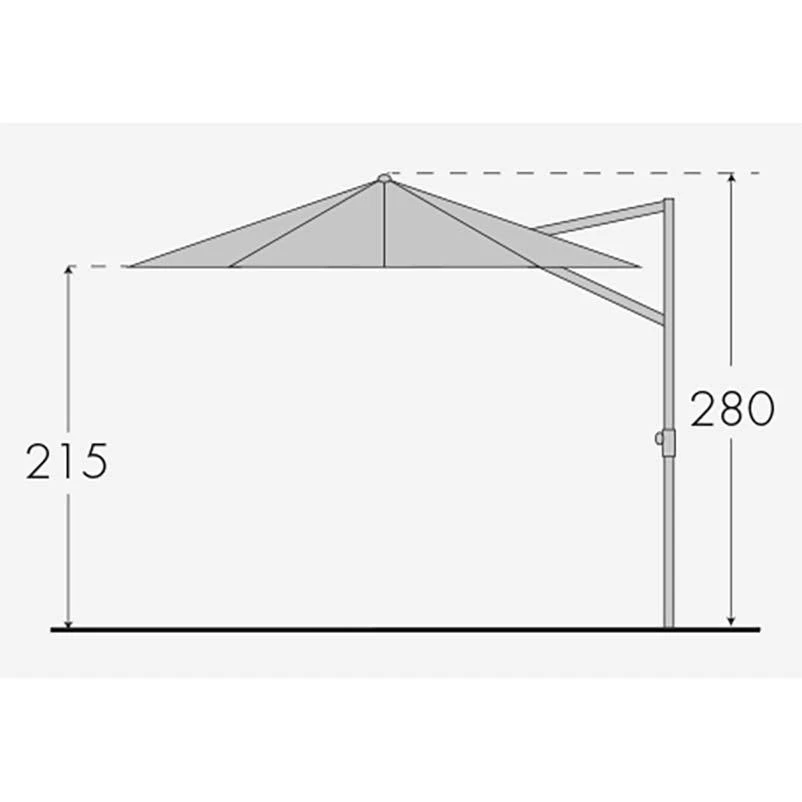 Doppler Pendelschirm 'Ravenna 400', Um 360° Drehbar, Ø 400 Cm 9 Doppler Pendelschirm 'Ravenna 400', Um 360° Drehbar, Ø 400 Cm – Bild 7